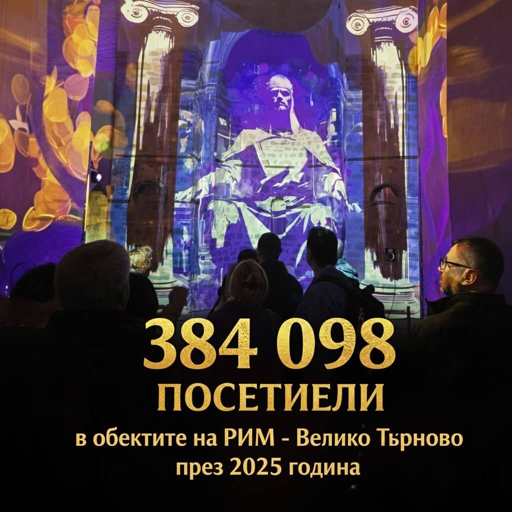 384 098 посетители в обектите на РИМ – Велико Търново през 2025 година